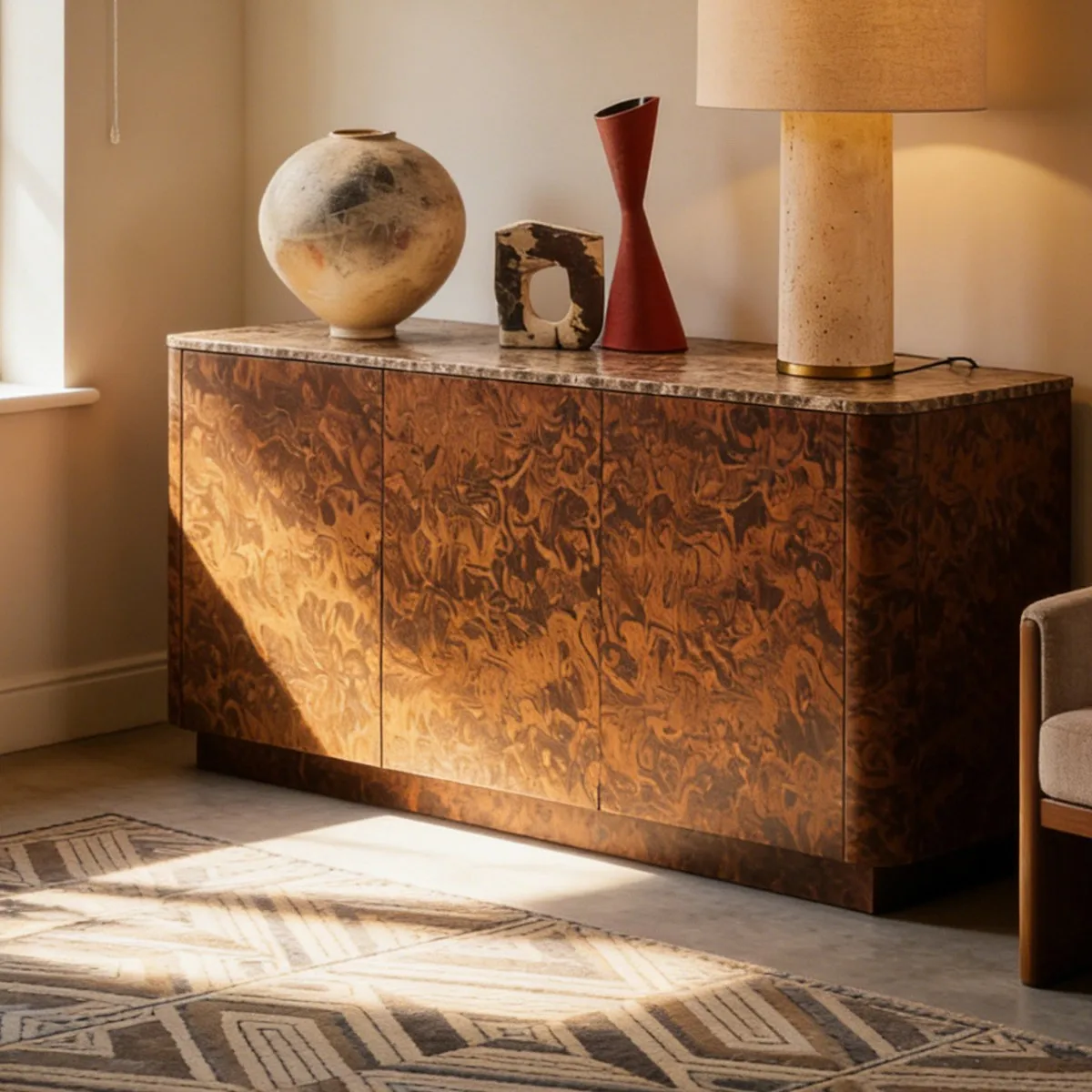 

Французский ретро-шкаф YFY для прихожей, тумба для хранения в гостиной, шкаф-тумба из мрамора с отделкой под черный орех