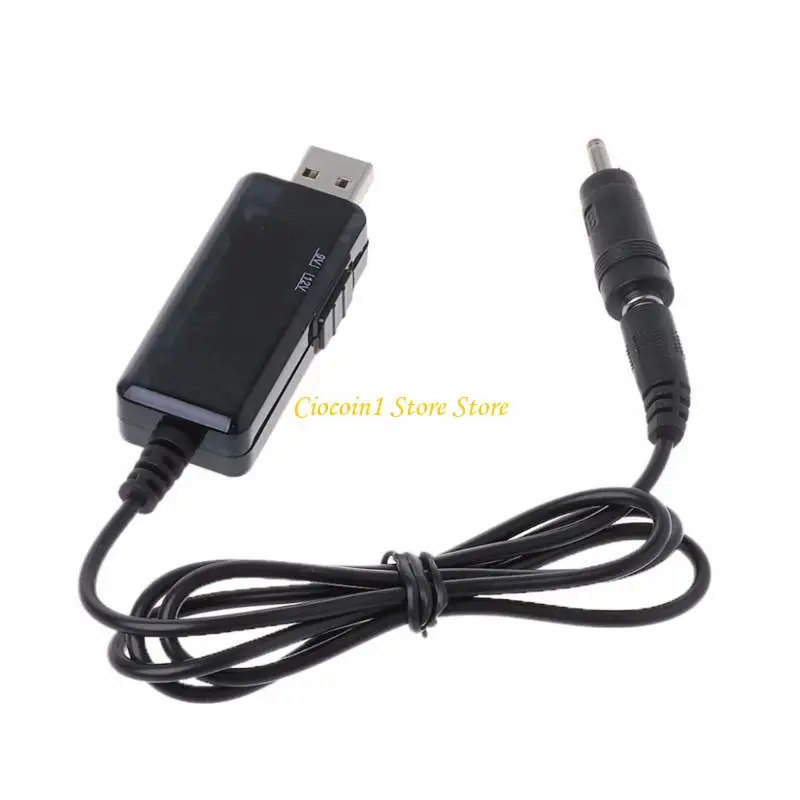 A3PC USB 5V to 9V 12V Step Up Cable Module Voltages Converters 5.5x2.1mm 3.5x1.35mm Connectors for Camera Routers Table lamp