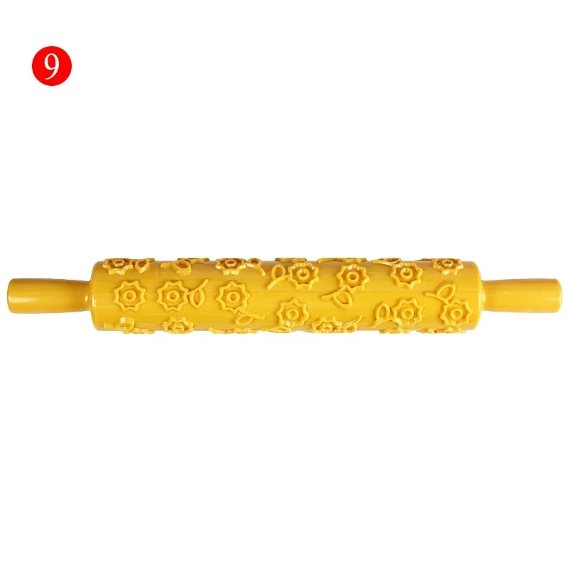 Rouleau à pâtisserie antiadhésif en plastique pour décoration de gâteaux, différents modèles, outils de cuisson, moule en relief, détruisez AndrDifferent, har ant, chaud, 1 pièce