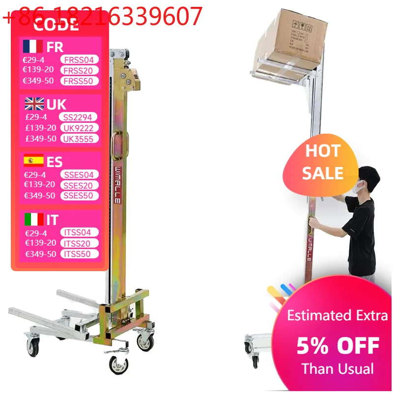Foldable Portable Manual Lift Trolley Unloading Tool with Transport And Stacking Functions for Efficient Material Handling