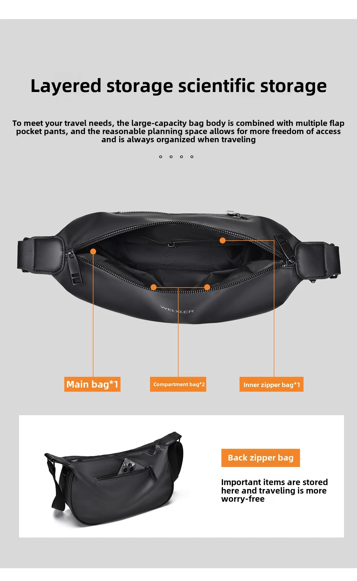 New High-end Versatile Crossbody Bag, Large Capacity Cycling Shoulder Bag, 2025 Casual Shoulder Bag, Postal Bag