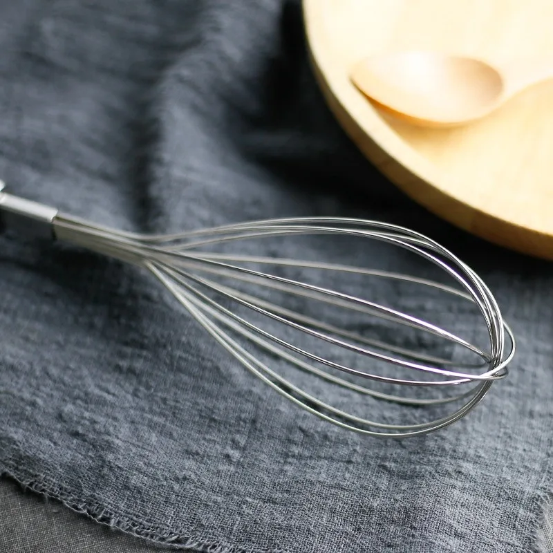 3Pcs Stainless Steel Egg Beater Set, Different Sizes Manual Whisk Mixer, Rustproof Smooth Handle with Hanging Loop, Multi-Wire Design for Fast Whipping, Ideal for Egg, Cream, Batter, Cake Baking, Sauces Mixing, Home Kitchen & Dessert DIY Cooking