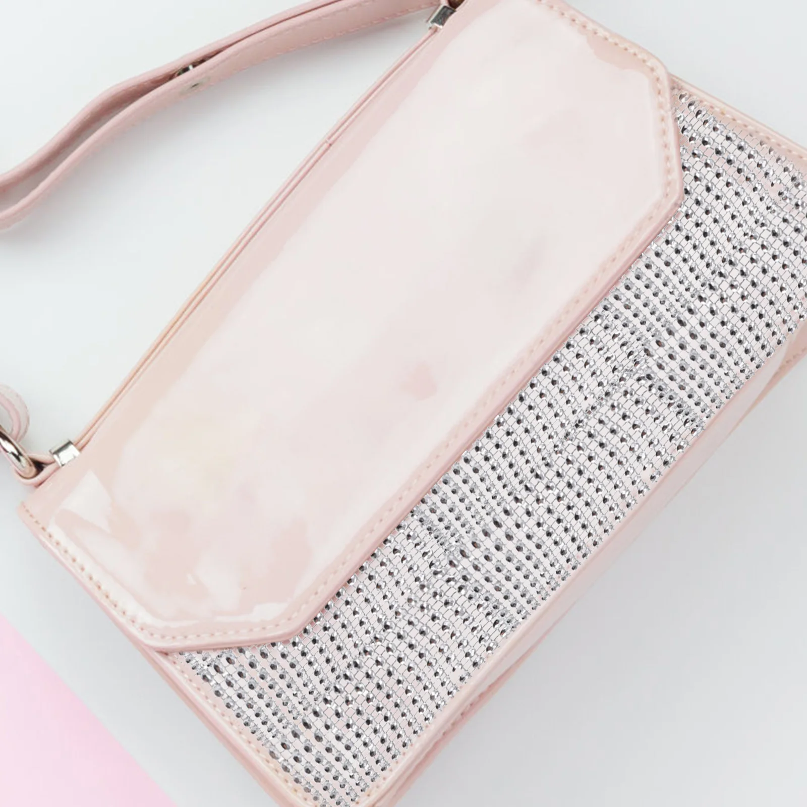 

1 Roll Crystal Rhinestone Ribbon Silver Diamond Strip Decorative Clothing Trim DIY Craft Wedding Party Supplies