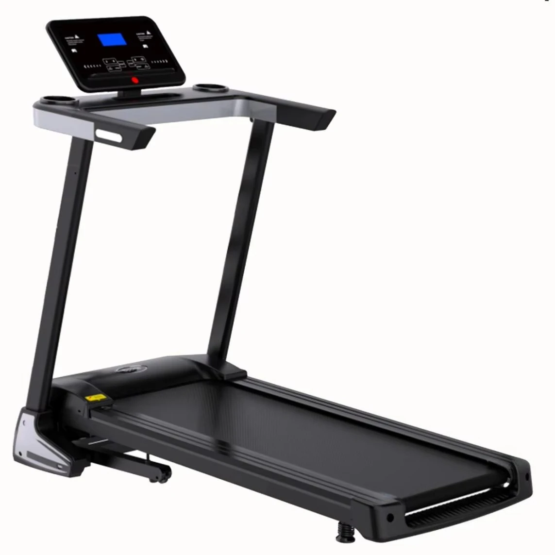 Foldable Electric Treadmill With Heart Rate Multifunctional Running Machine For Home Gym
