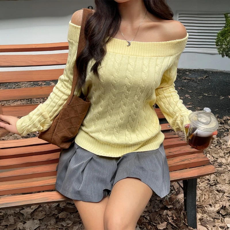 Y2K Spice Girl Wind Long Sleeve Sweater 2025 Autumn and Winter Fashion Women's Sweater Top