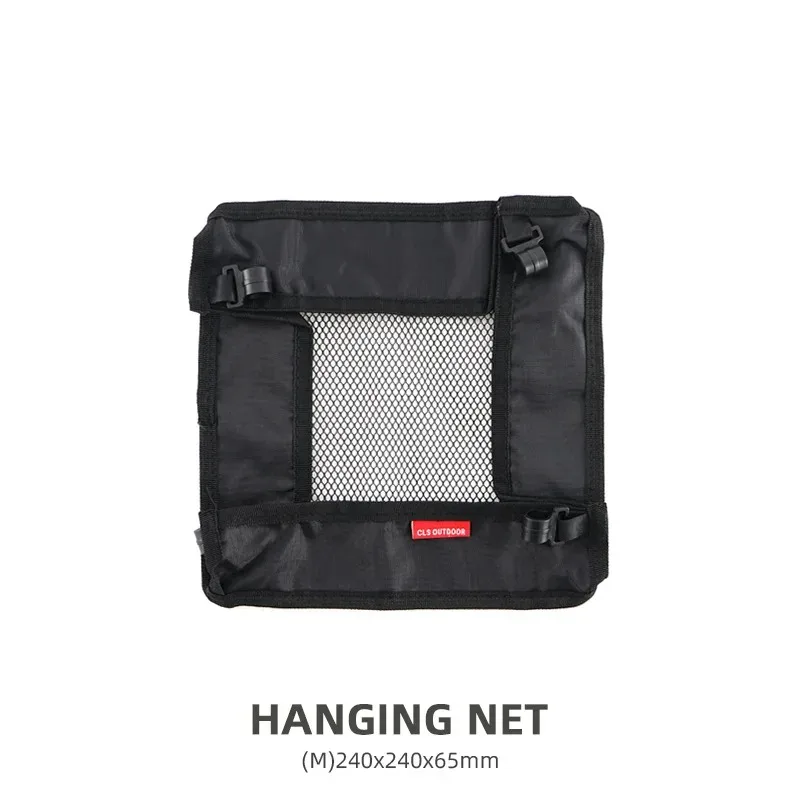 Camping Table Hanging Net Basket M L XL Folding Table Storage Rack Portable Mesh Bag Hook Holder for Outdoors Cookware Organizer