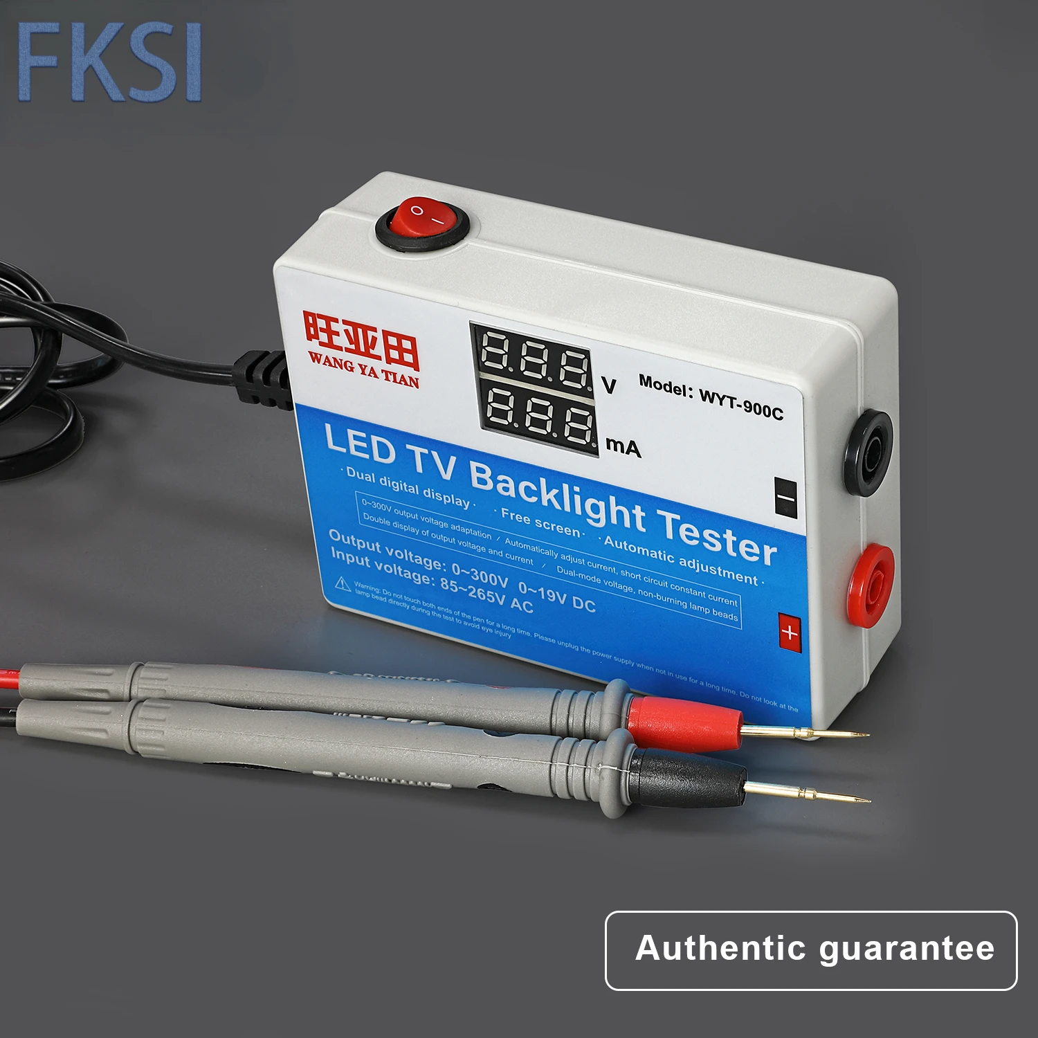 Imagem -06 - Led Backlight Tester com Tensão e Exibição Atual Novos Presentes Conjunto de Barras de Manutenção de tv Saída 0300v