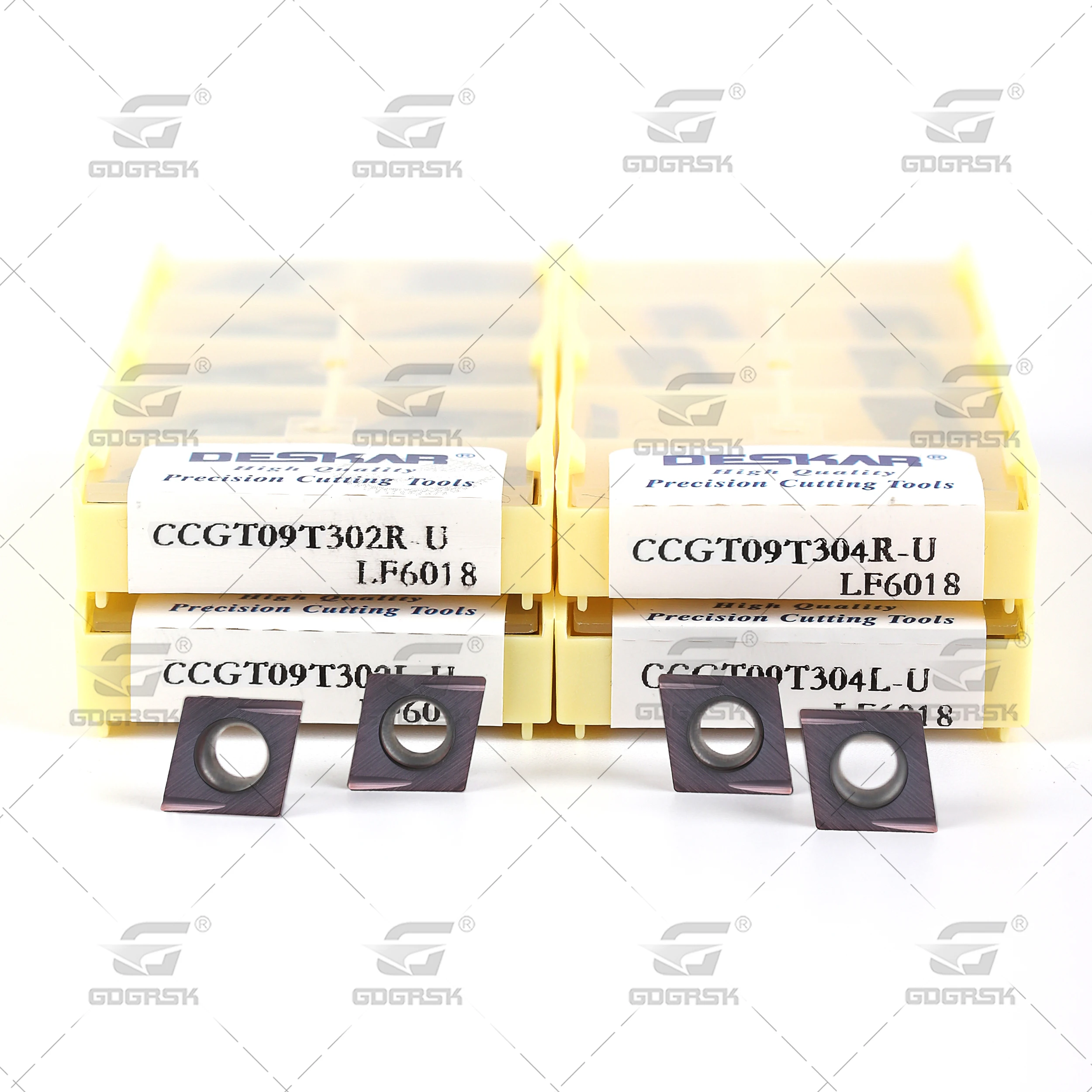Imagem -04 - Deskar-ferramentas de Torno Cnc de Inserções de Torneamento Interno Ferramentas de Carboneto Ccgt09t302r Ccgt09t302l Ccgt09t304r Ccgt09t304lu Lf6018 Aço Inoxidável