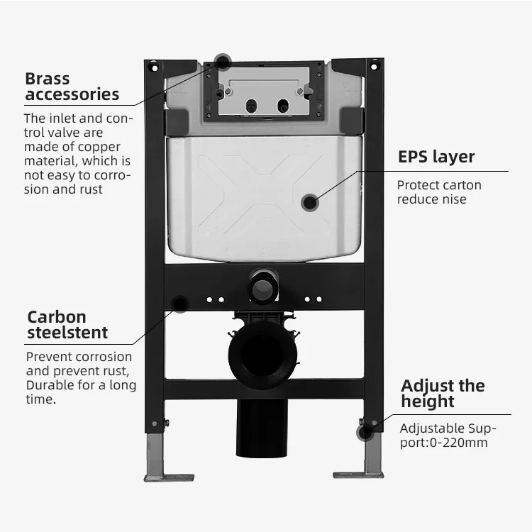Hot Selling European Style Wall Mounted Concealed Hanging Ceramic Toilet Concealed Tank
