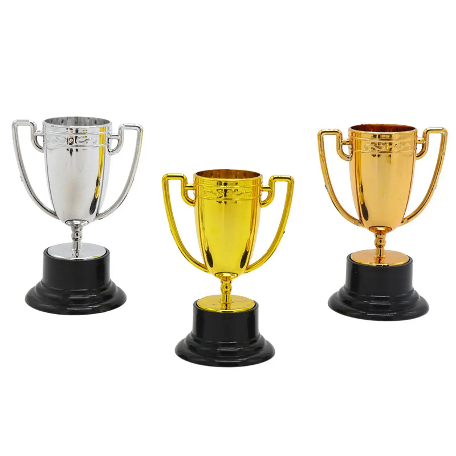 10Pcs Mini Trophies Multipurpose Sturdy Kids and Adults Small Trophy for Party Favors Ceremony Winning Prizes School Award Props