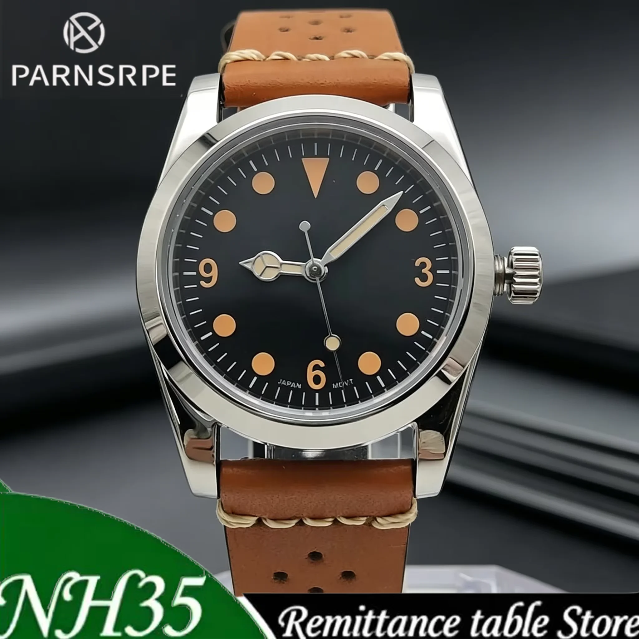 

39mm Watch Men's Casual Watch Luminous Dial Sapphire Glass Stainless Steel Case Automatic Mechanical Watch