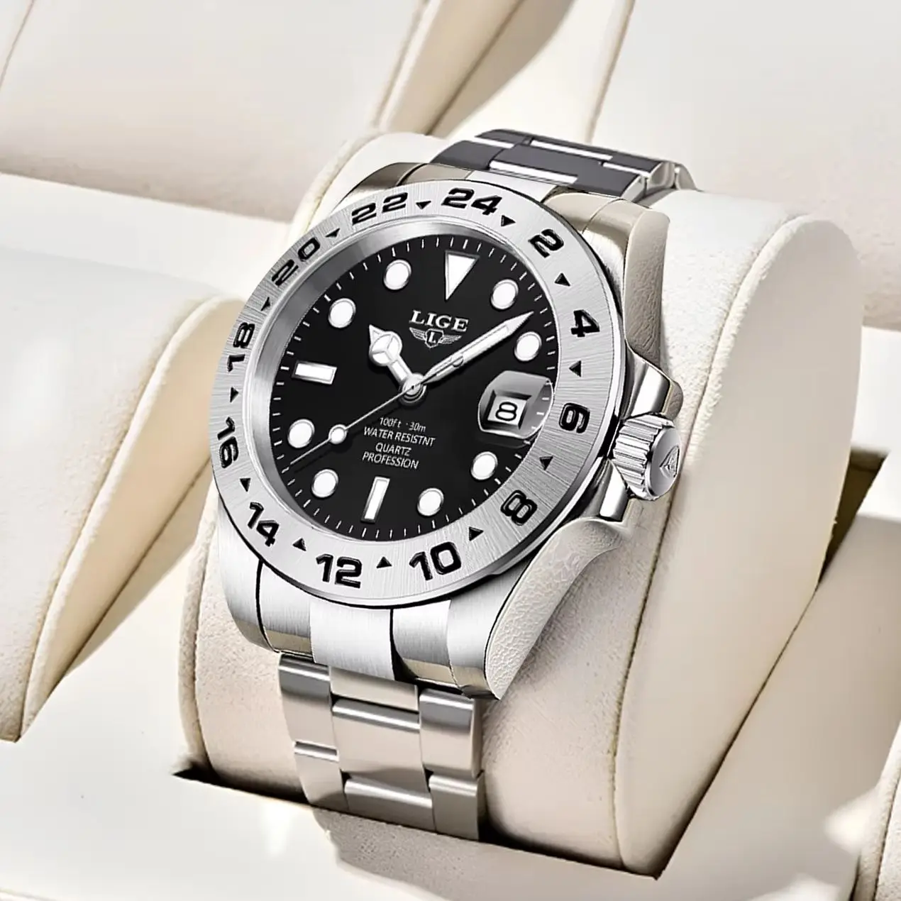 

Reloj LIGE Top Brand Luxury Fashion Diver Watch Men Waterproof Date Clock Sport Watches Mens Quartz Wristwatch Relogio Masculino
