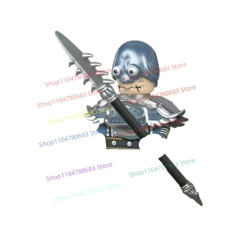 MOC اللبنات رحلة الأساطير الصينية إلى الغرب الأبيض التنين الحصان التجمع نموذج تمثال أنيمي لعبة من الكارتون هدية