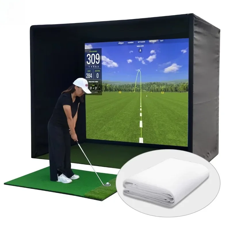 

Indoor/outdoor golf emulator Advanced factory products Custom size high definition impact screen