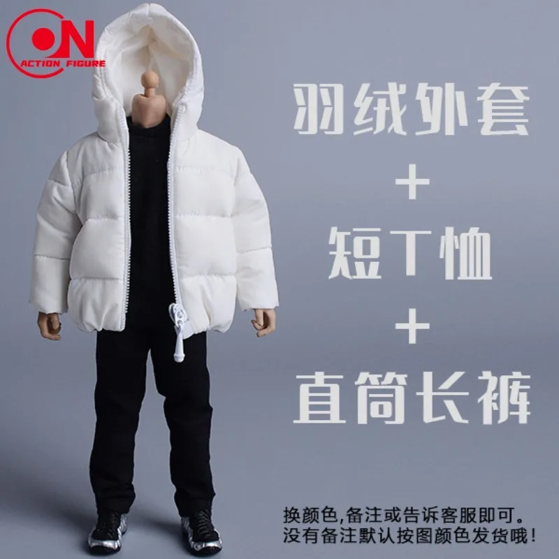 ATStory Maßstab 1/12 Männlich Reißverschluss Mit Kapuze Daunenjacke Mantel Kleidung Modell Fit 6'' Asi 3,0 Notaman Soldat Action Figur Körper Puppen