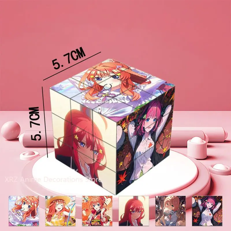 

Magic Cube Anime The Quintessential Quintuplets Nakano Nino Stress Relief Puzzle Professional Smooth Speed Game Children's Gifts