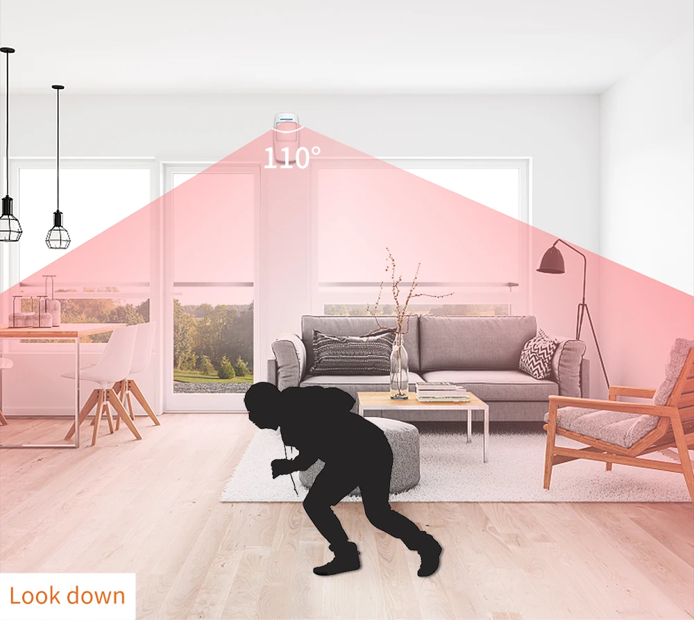 Staniot PIR Motion Detector Home Human Infrared Security Burglar Alarm Sensor Distance Detection 110° Support Low Voltage Alarm