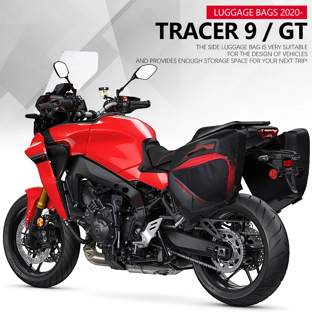 

Red 2020 2021 2022 For Yamaha Tracer 9 GT TRACER 9GT Motorcycle Luggage Bags Black Expandable Inner Bags Tracer9 GT Tracer900