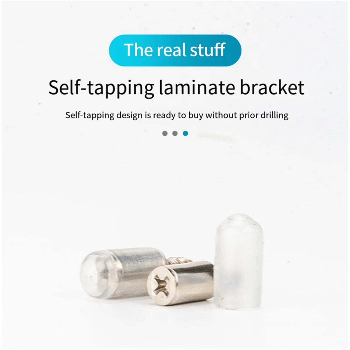 20Pcs Self-Tapping Cabinet Shelf Screw Cabinet Wardrobe Fixed Support Hardware Accessories Rack Nail Holder