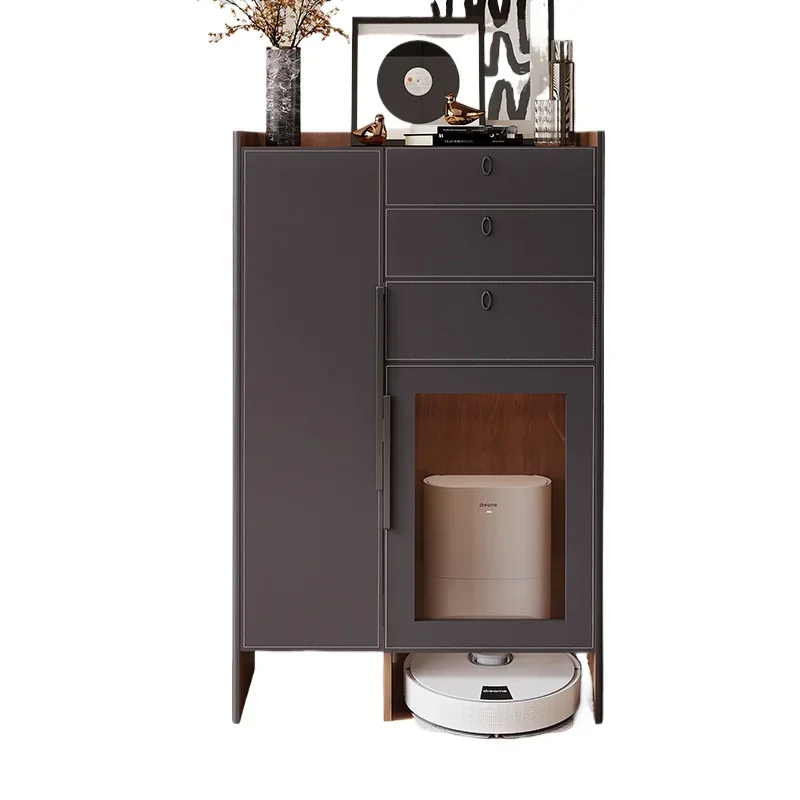 

Simple retro wind chest, multi-functional combination cabinet storage, sweeping robot storage
