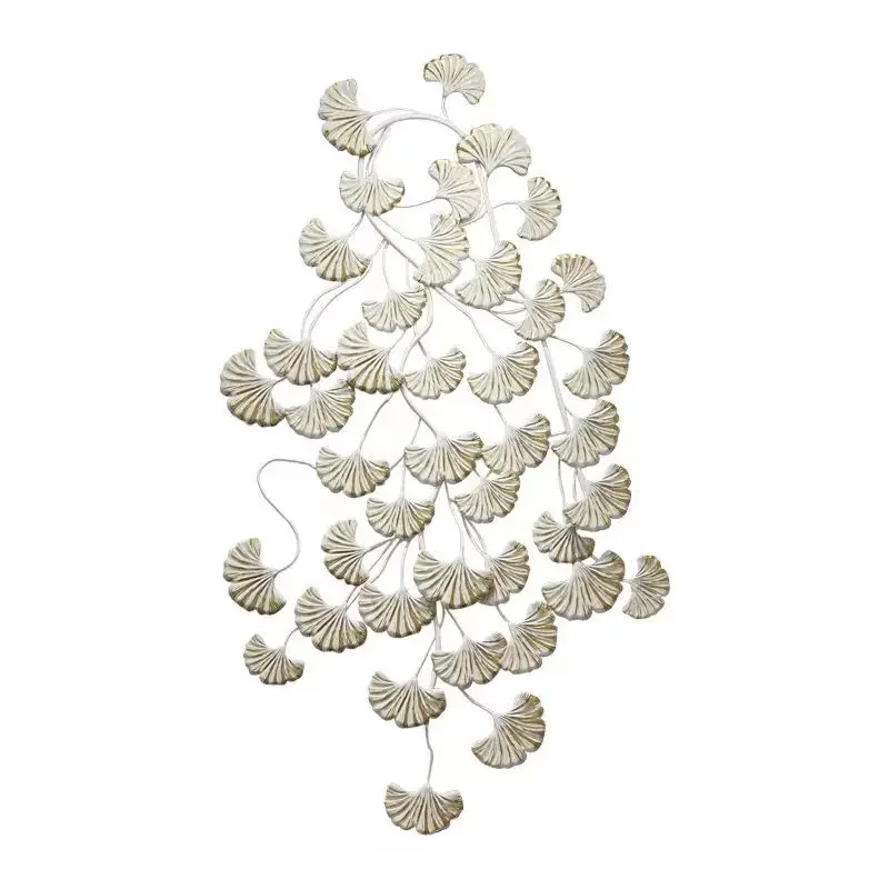 

z 130x69cm New metal wall decoration iron pendant living room background porch creative wall decoration leaf wall hanging