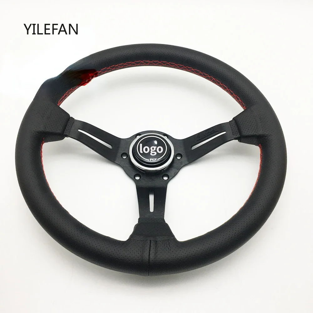 عجلة قيادة السباق العالمية 6 مسامير مع زر القرن تتضمن مفتاح كابل