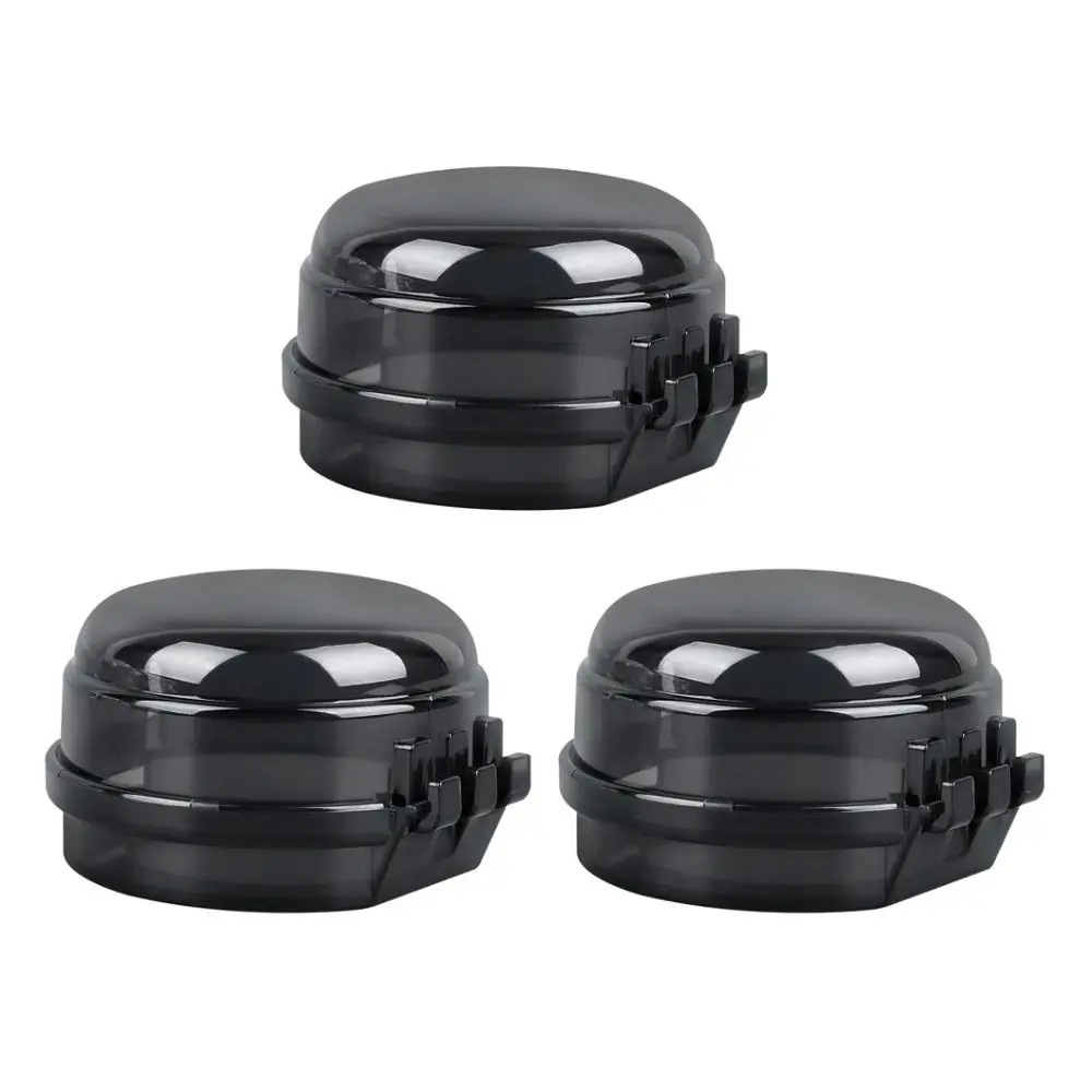 High Temperature Resistance Stove Knob Gas Cover Self-adhesive Transparent Oven Guard Lock Lid PC Stove Lock Safety Fences