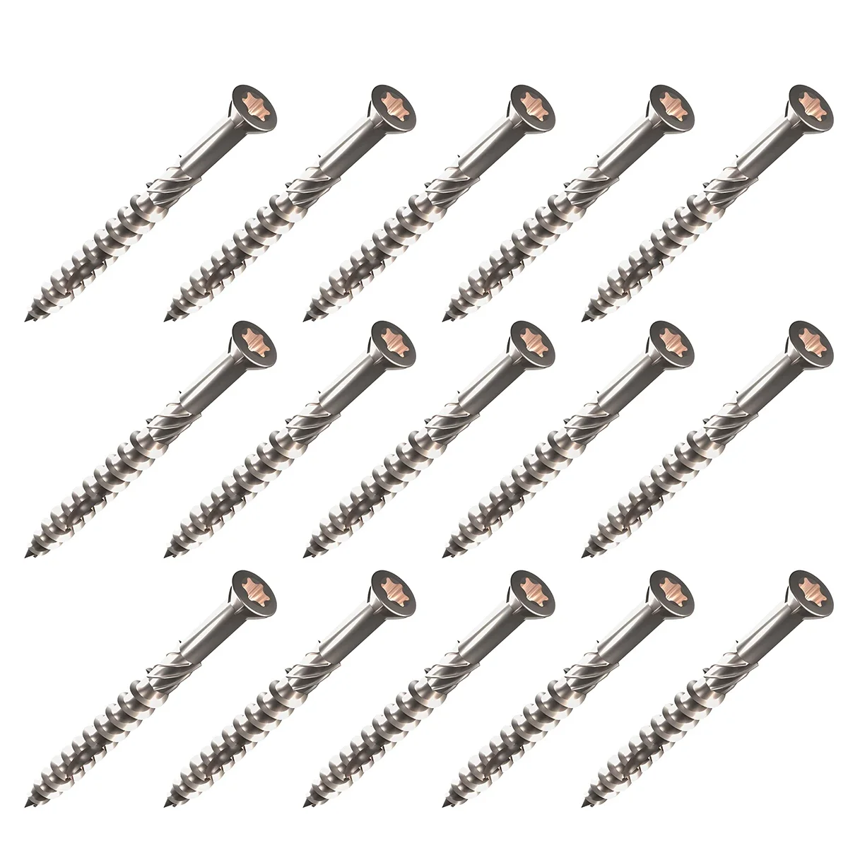 5*40/50/60/70/80mm Torx Slot Knurled Type Screw 410 Stainless Steel Wood Deck Screws Self Tapping Screw for Driving Skru Tapping
