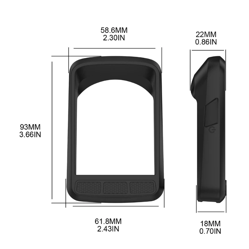 ฝาครอบป้องกันสำหรับ Elemnt V2 นาฬิกาจับเวลาซิลิโคนกรณีซ่อมแซมผิว