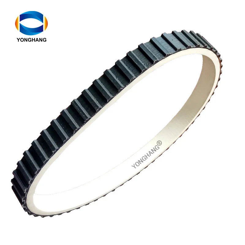 1pc 210L-17+4mm seamless white rubbe coated timing belts for Automatic embroidery machines