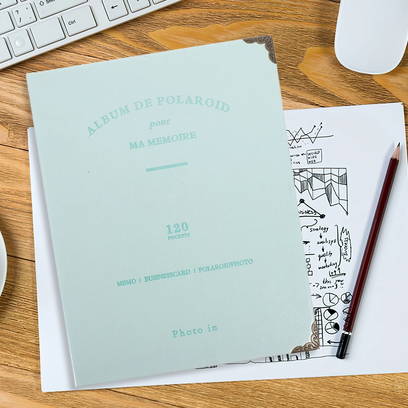 

Ticket Storage Album Stylish Photos Organizer For Concert Movie Travel Tickets Collection Wear-Resistant Portable Cards Holder