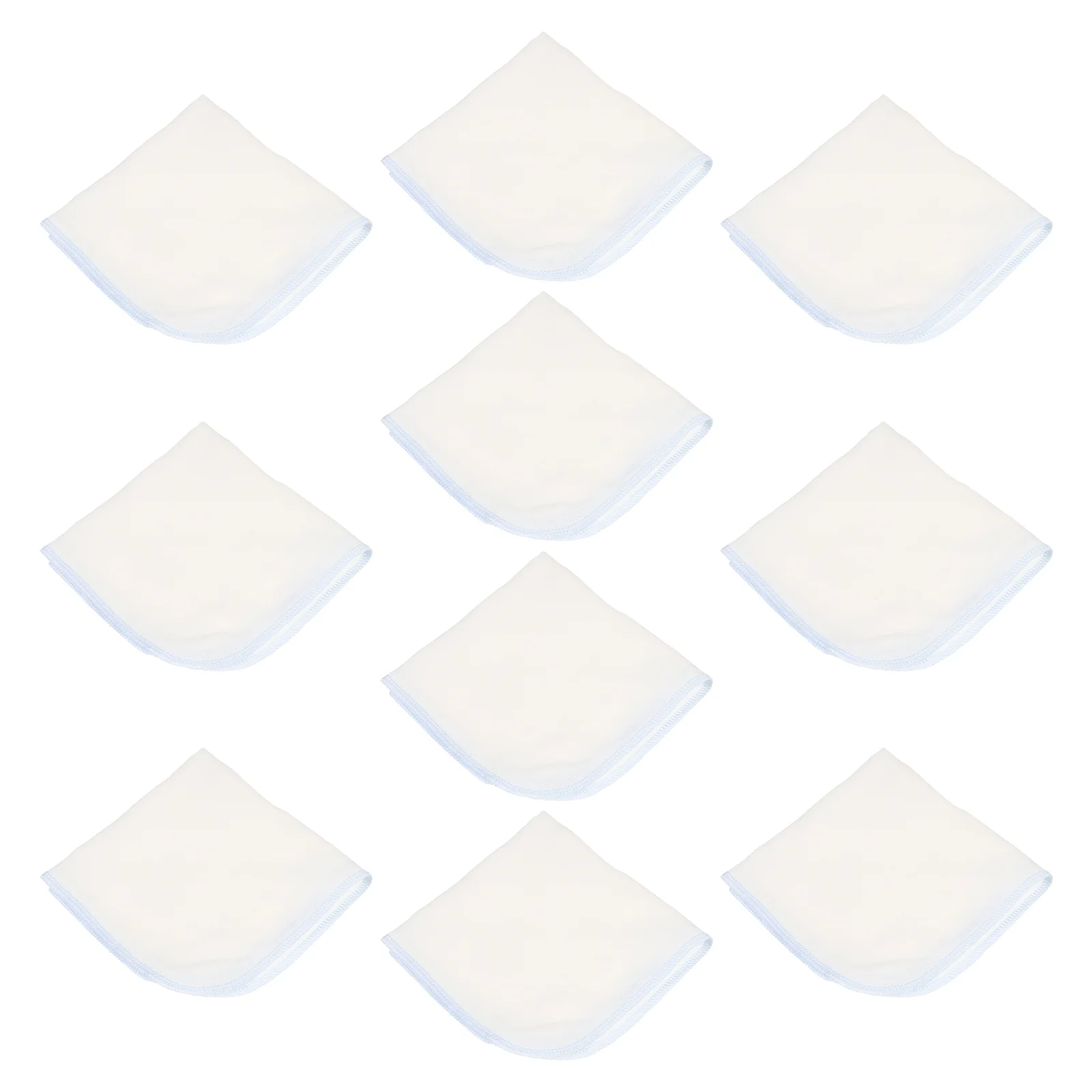 

10 Pcs Gauze Small Square Pure Cotton Drool Towel Infants Baby Nursing Towels Face Absorbent Saliva Washcloth Bibs