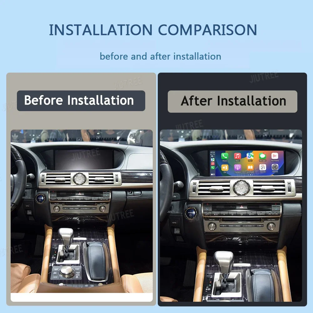 Linux System For Lexus LS 2013-2023 Wireless Apple CarPlay Android Auto Stereo Upgrade Oem screen Retrofit Kit Interface Box