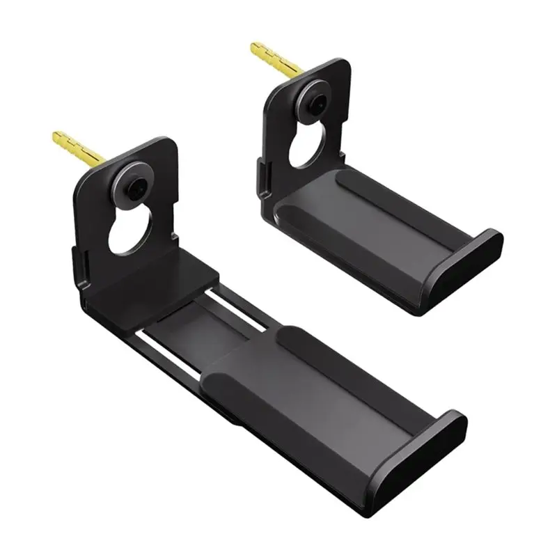 A98Z 2PCS Speaker Wall Mount Floating Rack For Heavy Duty Center Channel,Surround Sound Enhancements Speaker Hangers Holder
