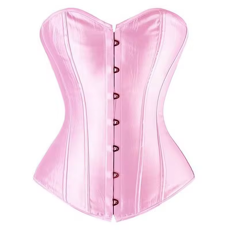 Caudatus Black Corset Top Plus Size Bustiers Overbust Satin Sexy Costume Corselet Brocade Vintage Style Bridal Korsett Women - Image 10