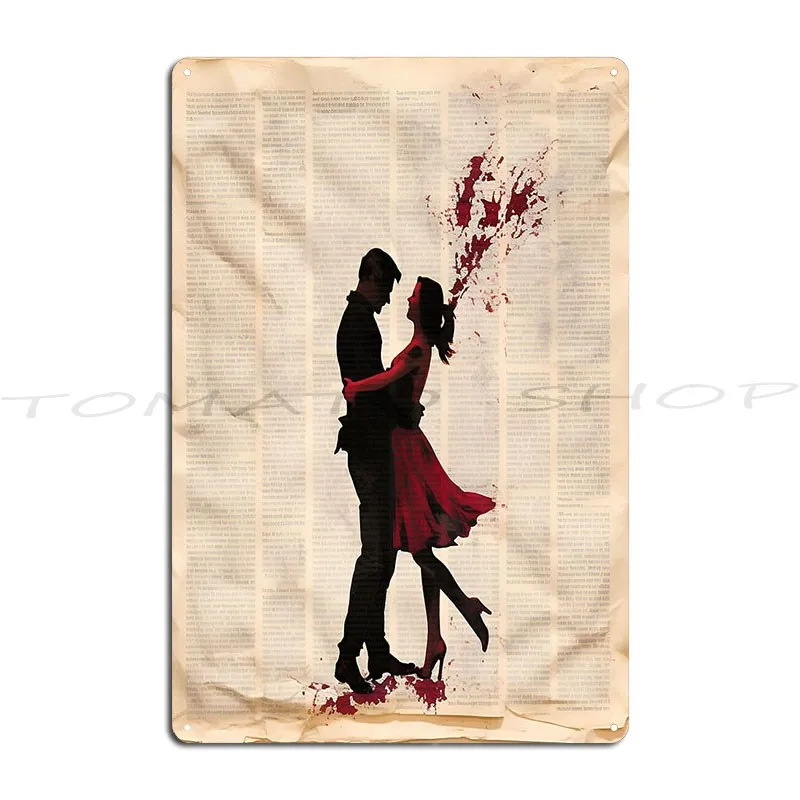 You Red My Mind Infrared Vampire In Love Metal Sign Wall Decor Designing Wall Decor Wall Cave Designing  Tin Sign Poster