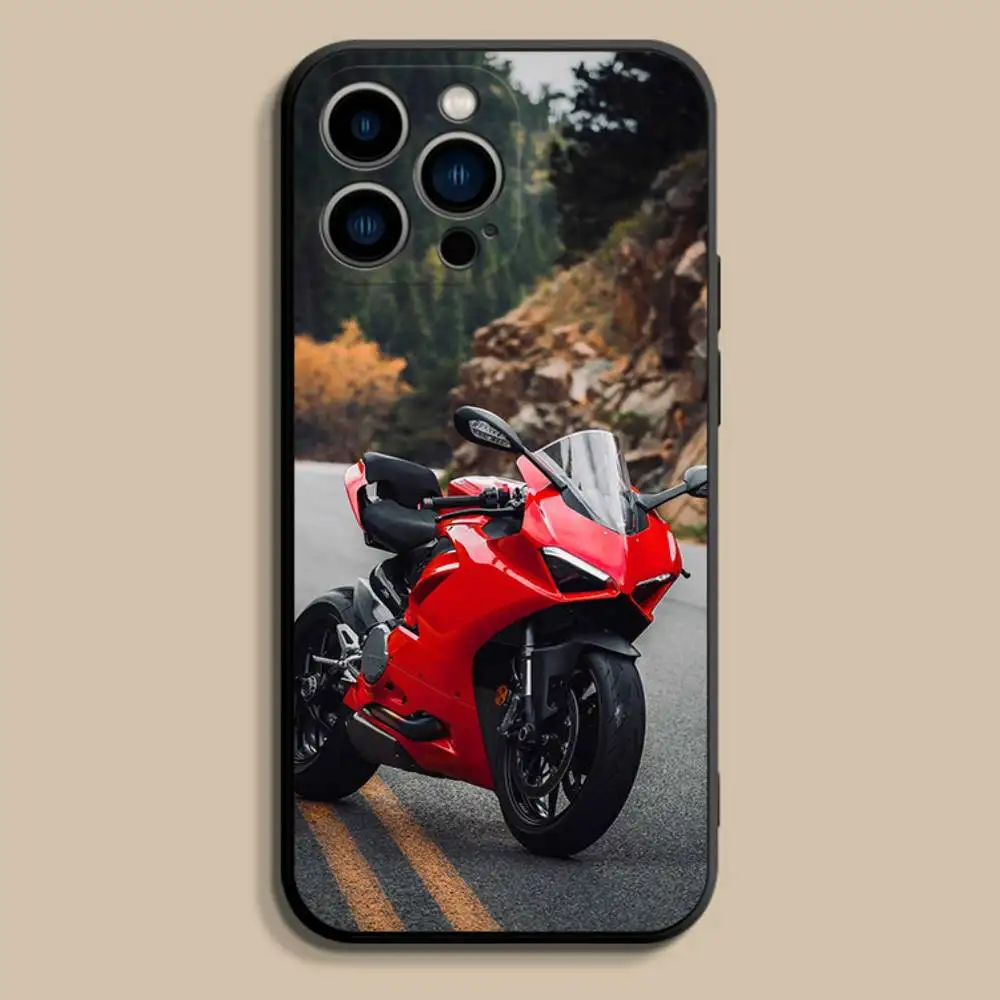 Cool D-DucatiesES-Is Funda de teléfono para iPhone 17,16,15,14,13,12,Pro,Max,Plus,E,SE4,Air,Mini Funda suave negra