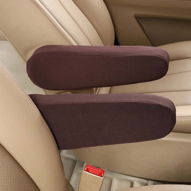 2 Pieces Car Seat Armrest Cover Universal Armrests Dust-proof Hand Armrest Protector Soft Comfortable Elastic Cloth Covers