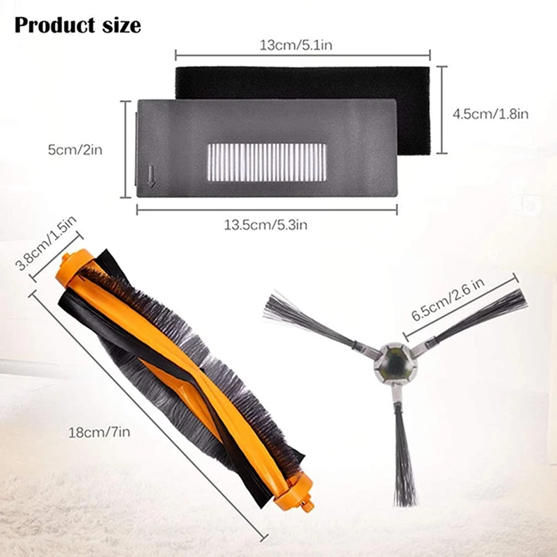 Сменный комплект фильтров и щетки для робота-пылесоса ECOVACS DEEBOT 900 901, аксессуары, детали