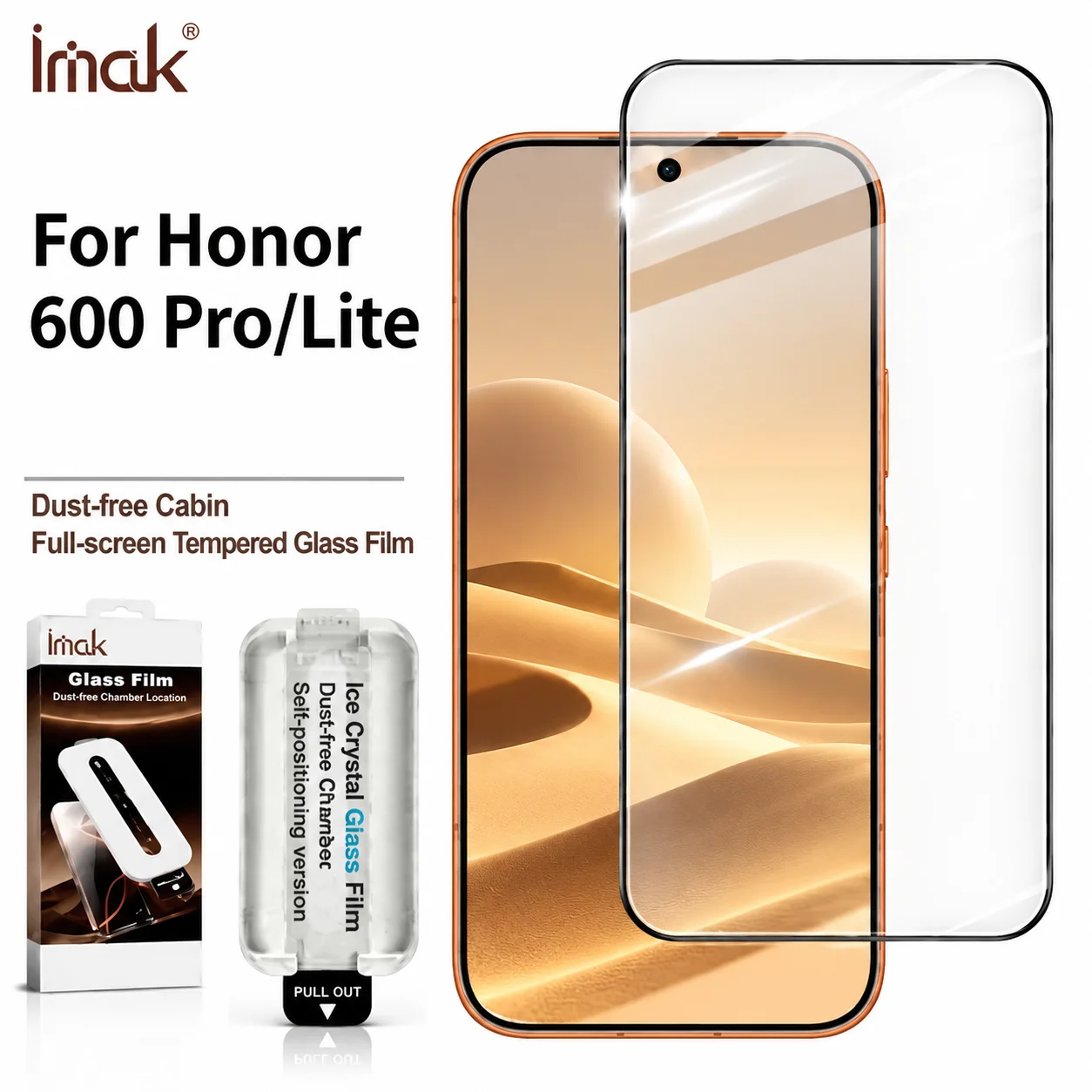 Tempered Glass For Honor 600 Pro Lite 600E 5G Global Support Fingerprint Protector Film FM0006