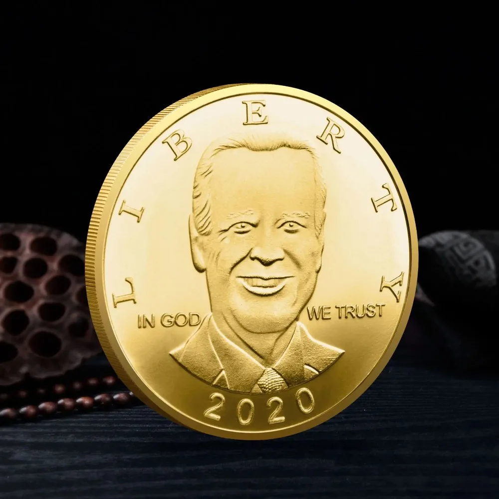 President of United States Souvenir Coin Joe Biden 2020 Collectible Gold Silver Plated Collection Gift Commemorative Coin