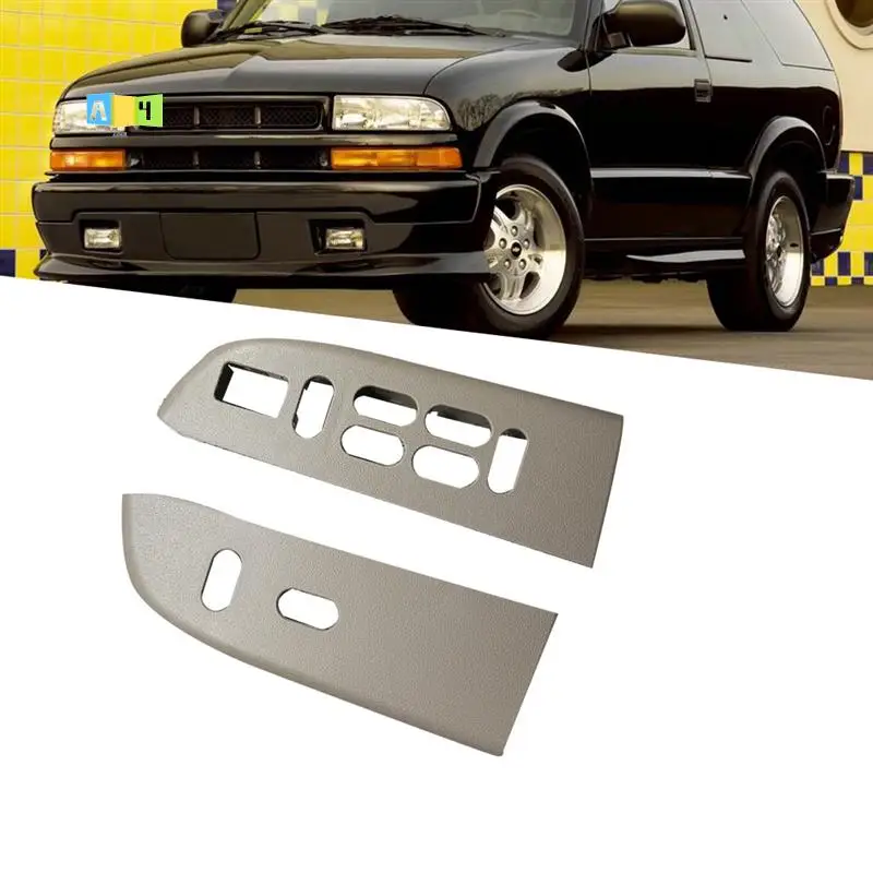 

A04E-1Pair Car Window Lock Lift Switch Panel Trim Cover For Ford Expedition 2003-2006 2L1Z-14524-AAB 6L1Z-14525-BB 6L1Z14525