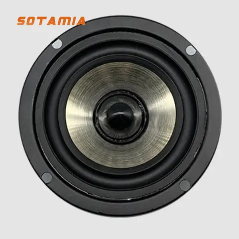 SOTAMIA 1PCS 3 인치 라운드 스피커 4 옴 20 와트 책장 오디오 블루투스 컴퓨터 스피커 전체 범위 스피커