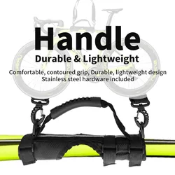 RRskit Folding Bicycle Carrier Handle Hand Grip For Brompton Cycling Bike Frame Carry Shoulder Strap Bicycle Accessories