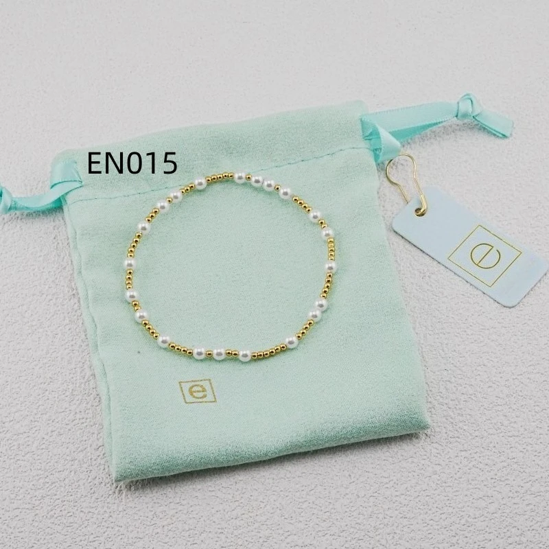 

VKVVA Fashion Jewelry Gold-plated Hope Unwritten 4mm Bead Bracelet with Pearl for Women Birthday Gifts