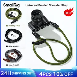 SmallRig Universal Braided Shoulder Strap, Nylon Genuine Leather Camera Neck Strap for SONY for GoPro for Nikon for DSLR Camera