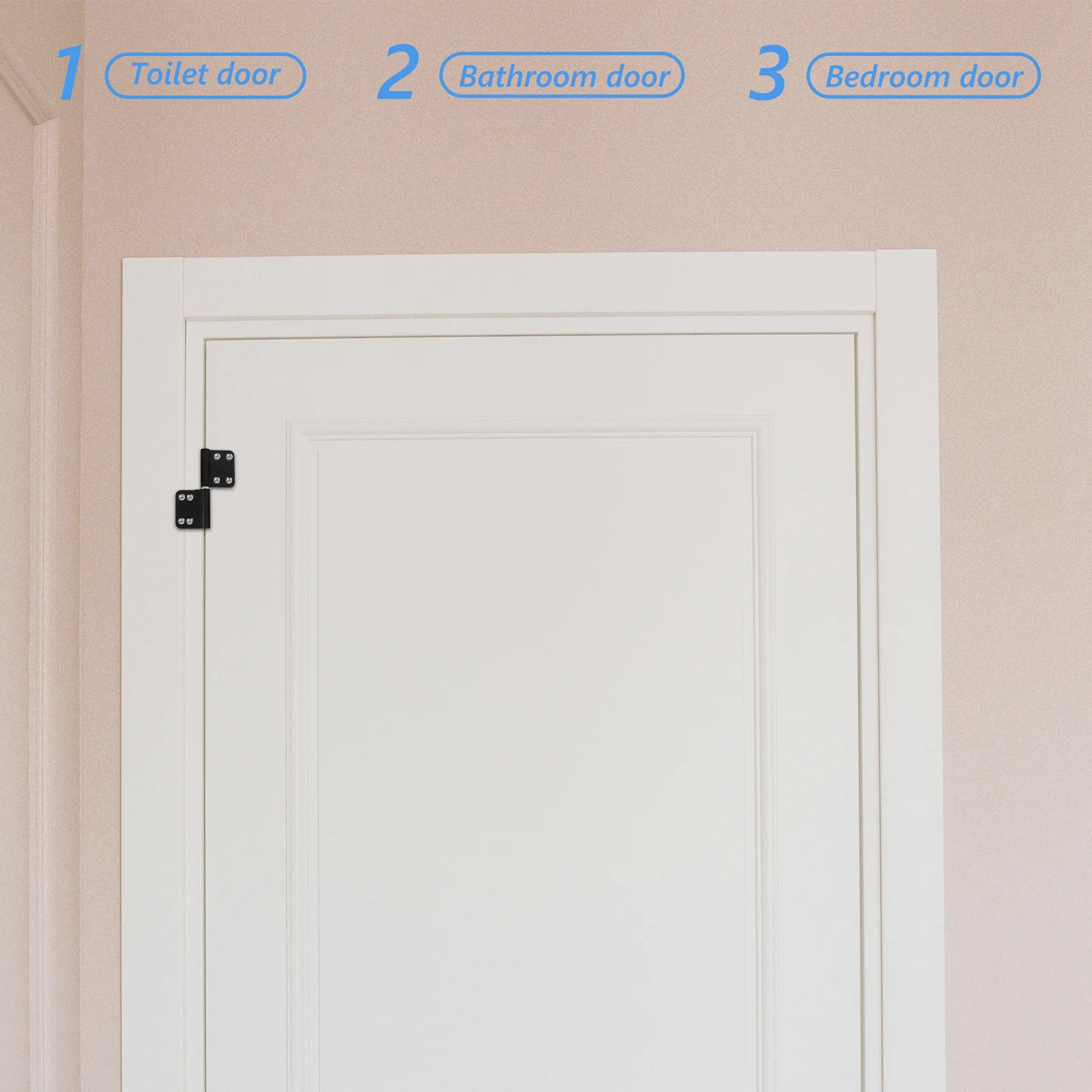 

1 Set Detachable Bathroom Door Hinges Heavy Duty Aluminum Lift Off Door Hinges Removable Flag Replacement Hinge