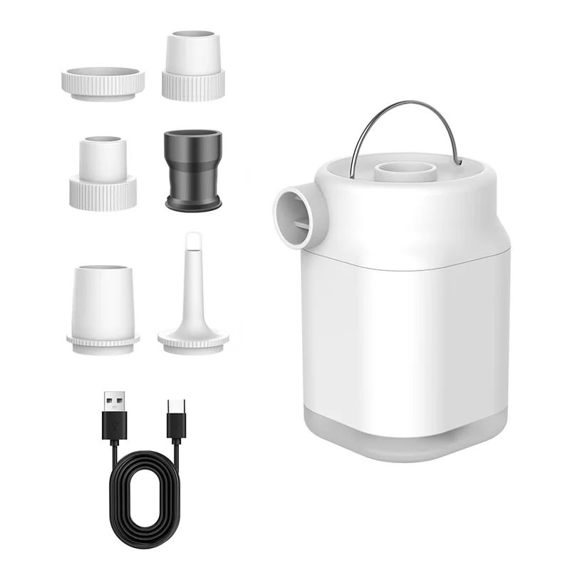 

NEW-Portable Compressors MINI Wireless Tyre Inflator Air Compressor For Car Bike Ball With Power Bank LED Light