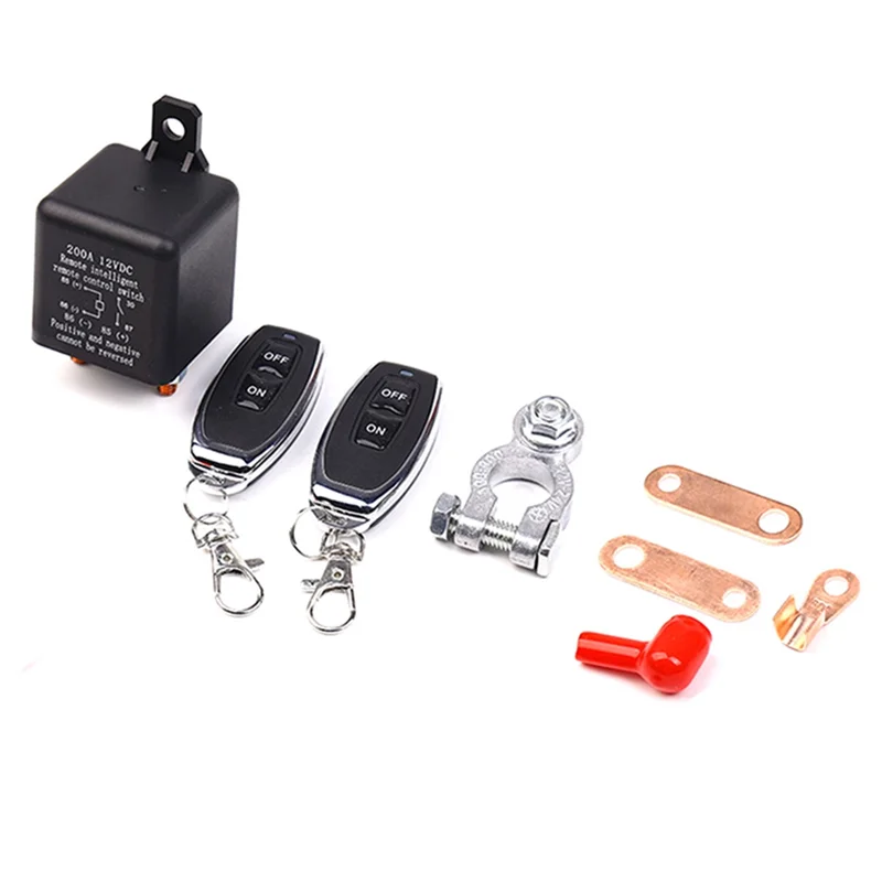 

Remote Battery Disconnect Switch(12V 200A), Wireless Type4 Remote Control Battery Disconnect Switch