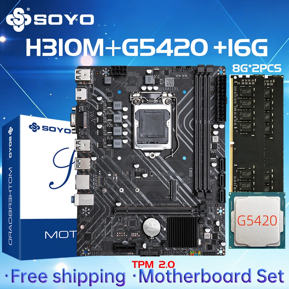 kit-de-carte-mere-soyo-h310m-ddr3-processeur-xeon-g5420-16-go--8g-2-ram-intel-lga1151-tpm20-bureau-pcie30-16-hdmi-vga-usb30